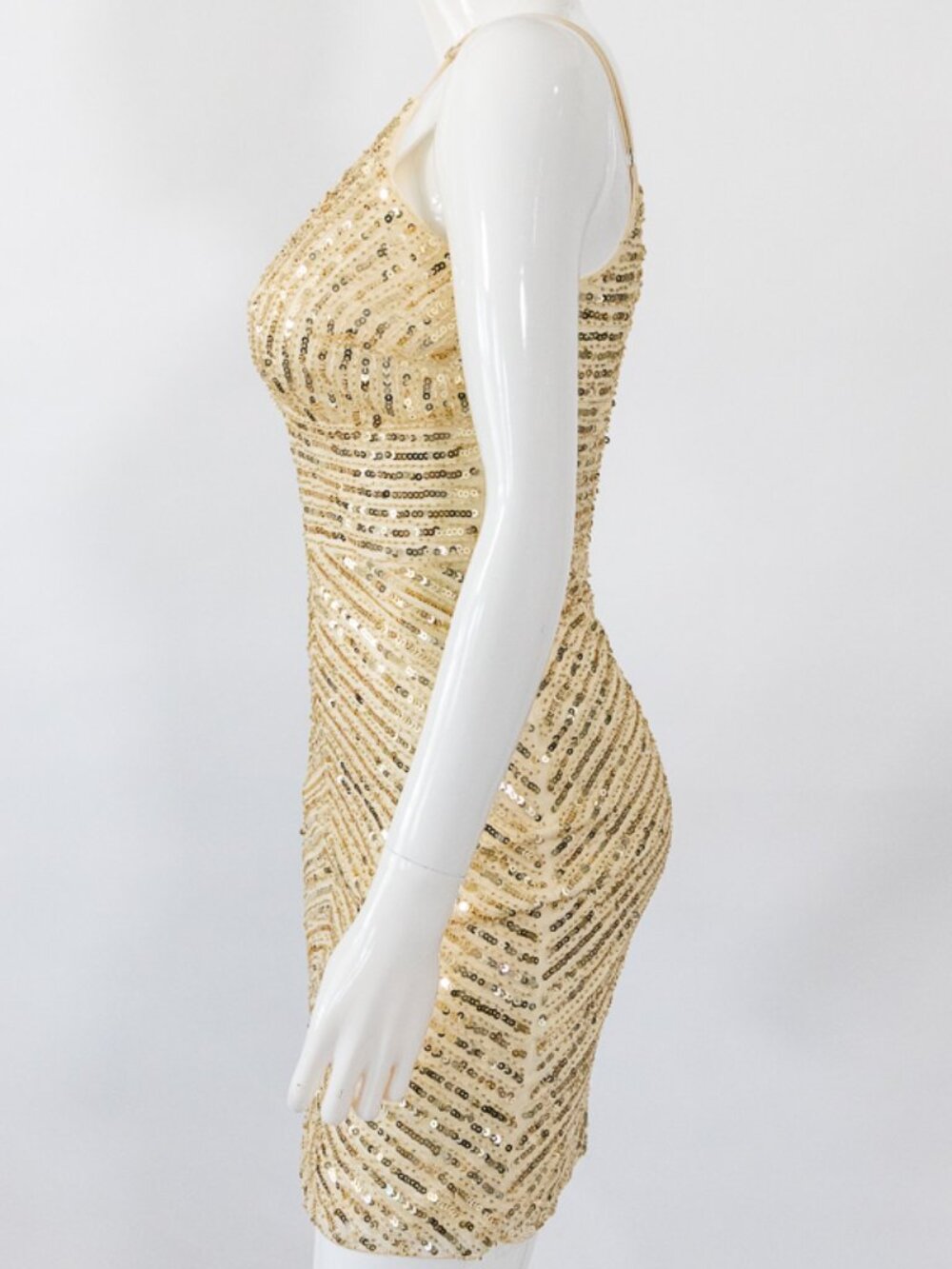 Verte Gold Dress - Picture 4 of 7